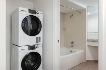Stackable washer and dryer